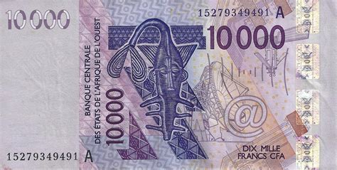billet de 10000 francs cfa